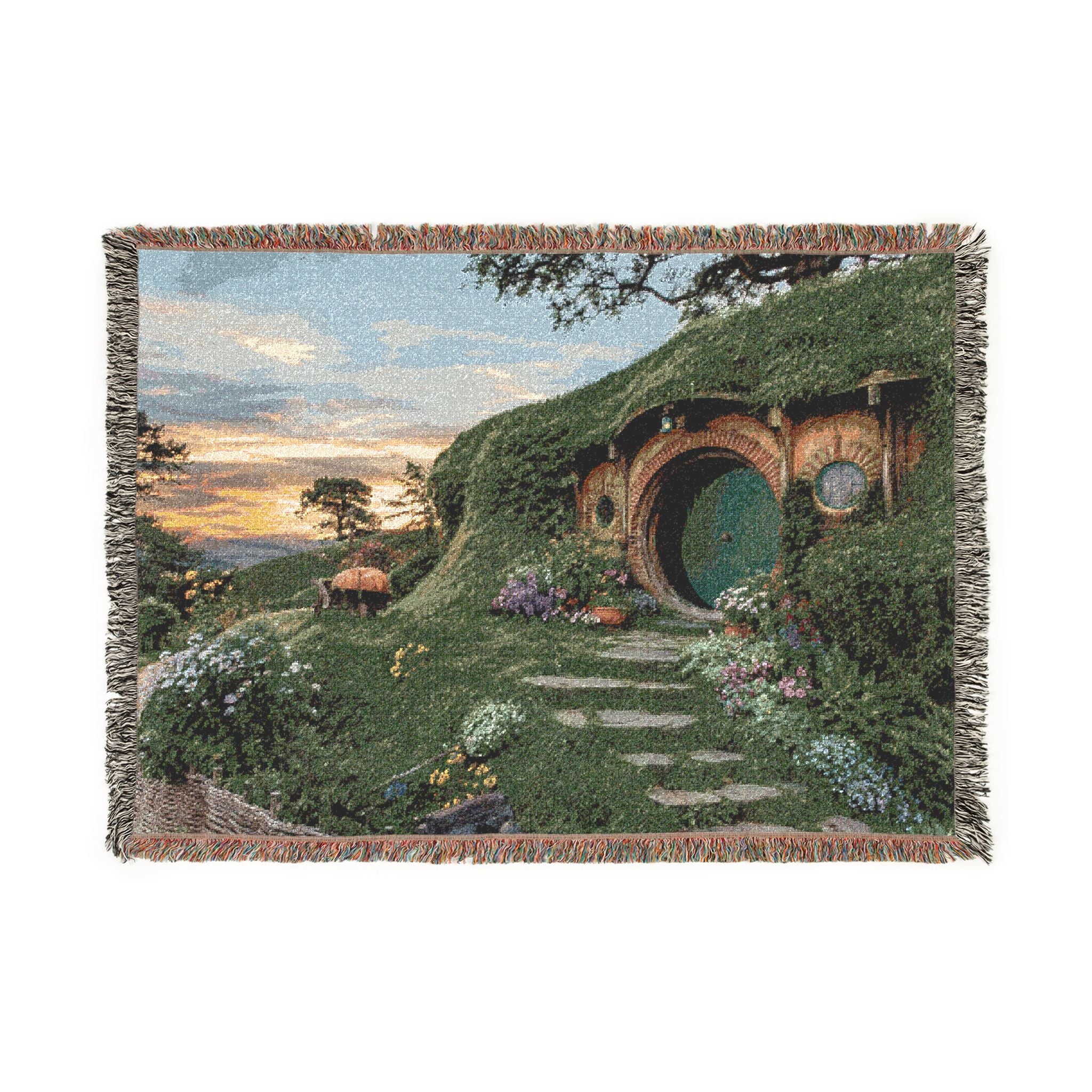 Fantasy Landscape Woven Blanket