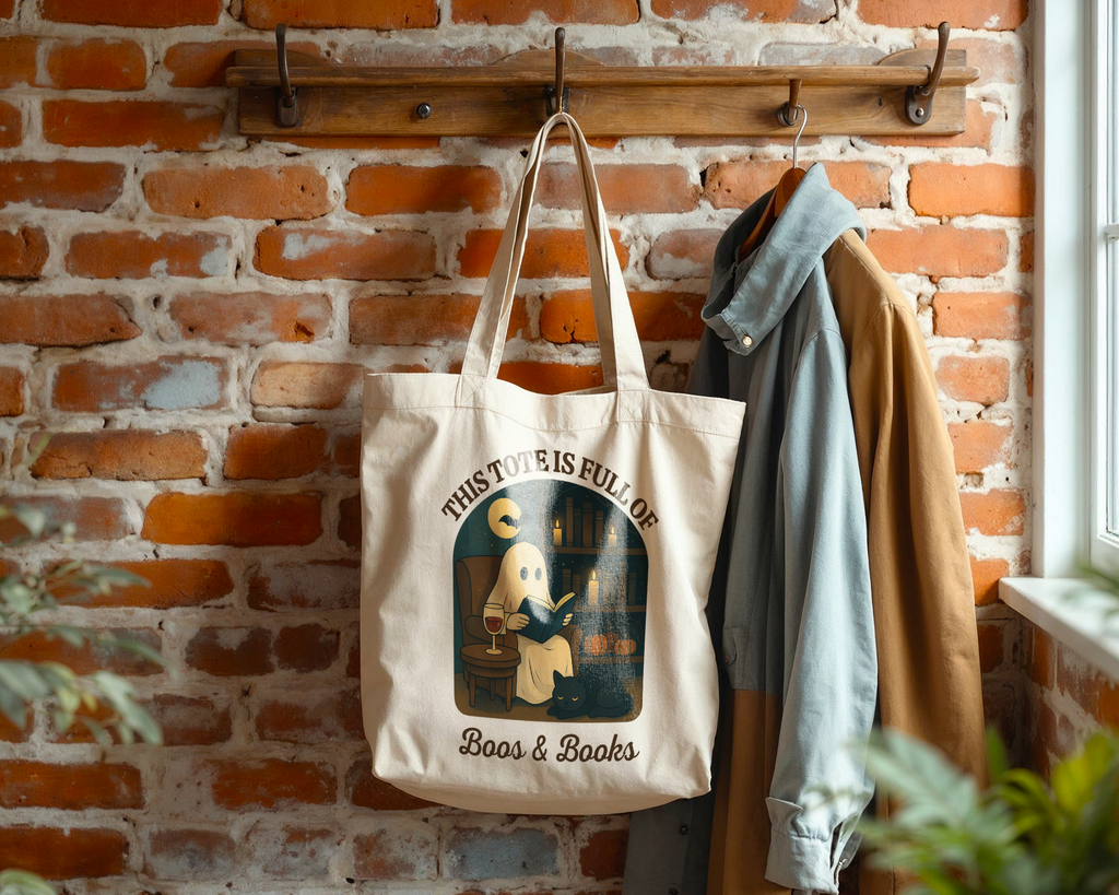 Spooky Book Lover's Tote Bag