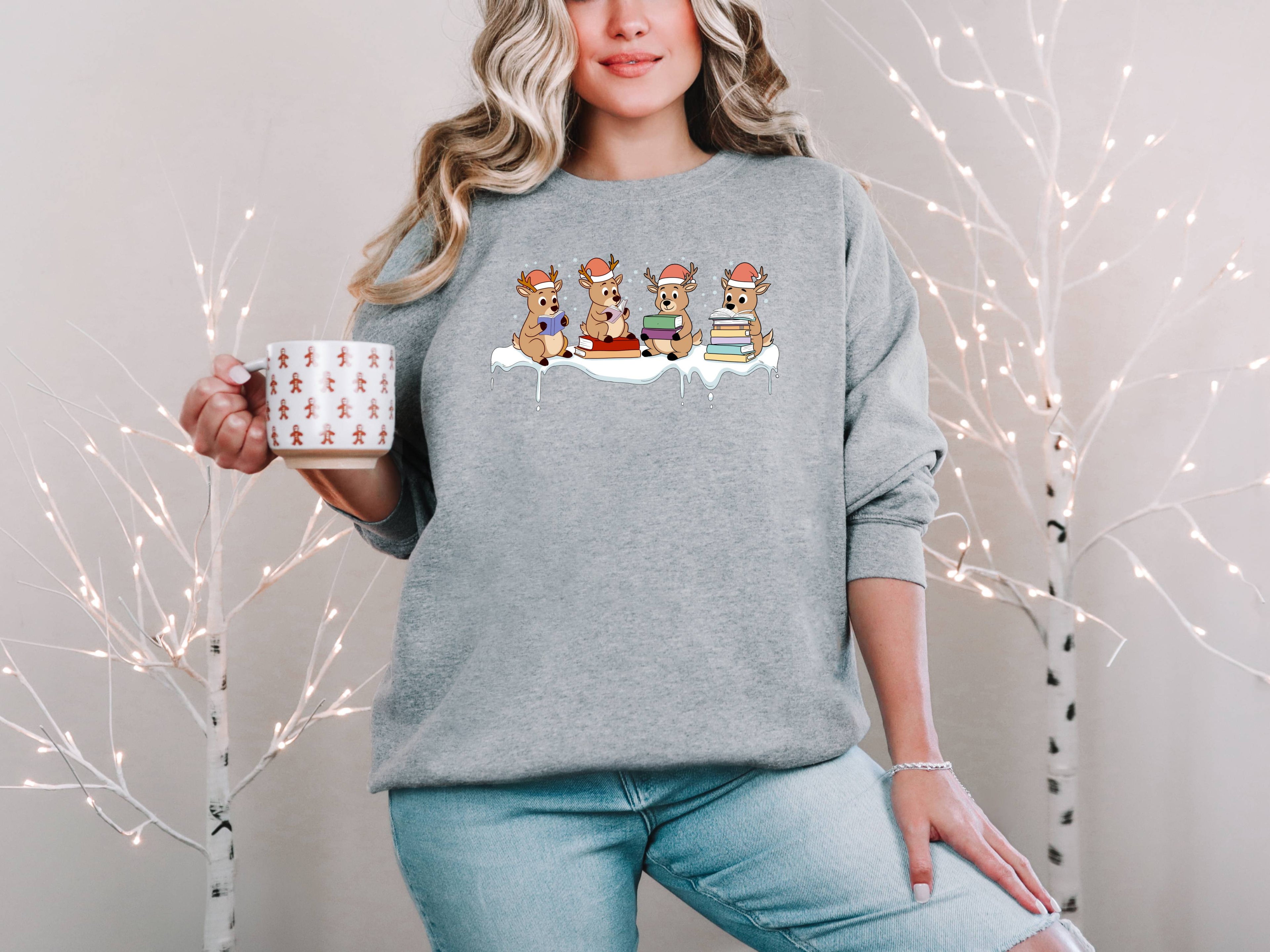 Reading Reindeer Crewneck