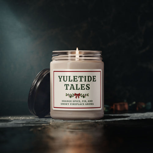 Bookish Christmas Candle