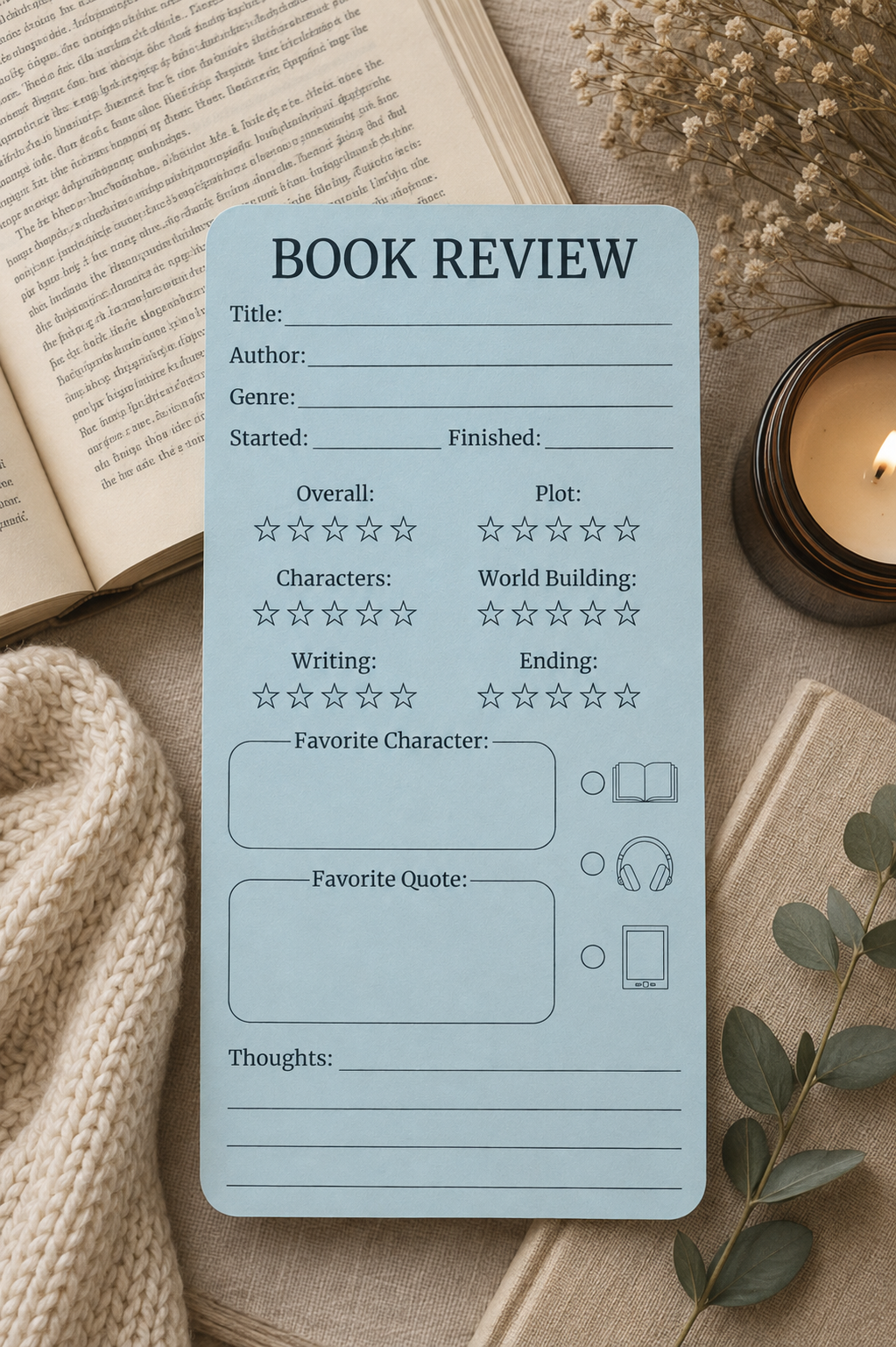Book Review Bookmark