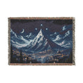 Fantasy Landscape Woven Blanket - Mountain Scene