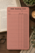 Reading List Bookmark