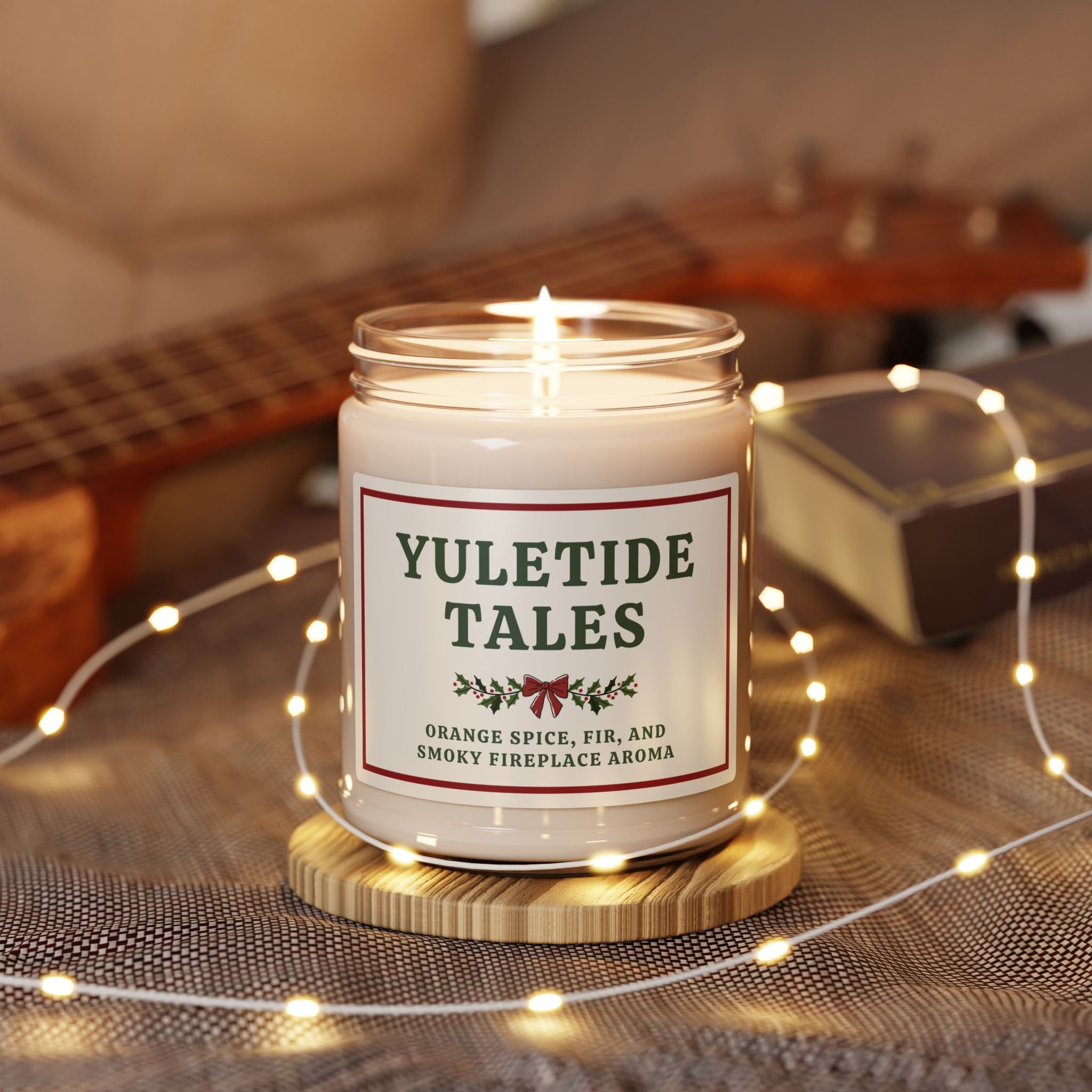 Bookish Christmas Candle