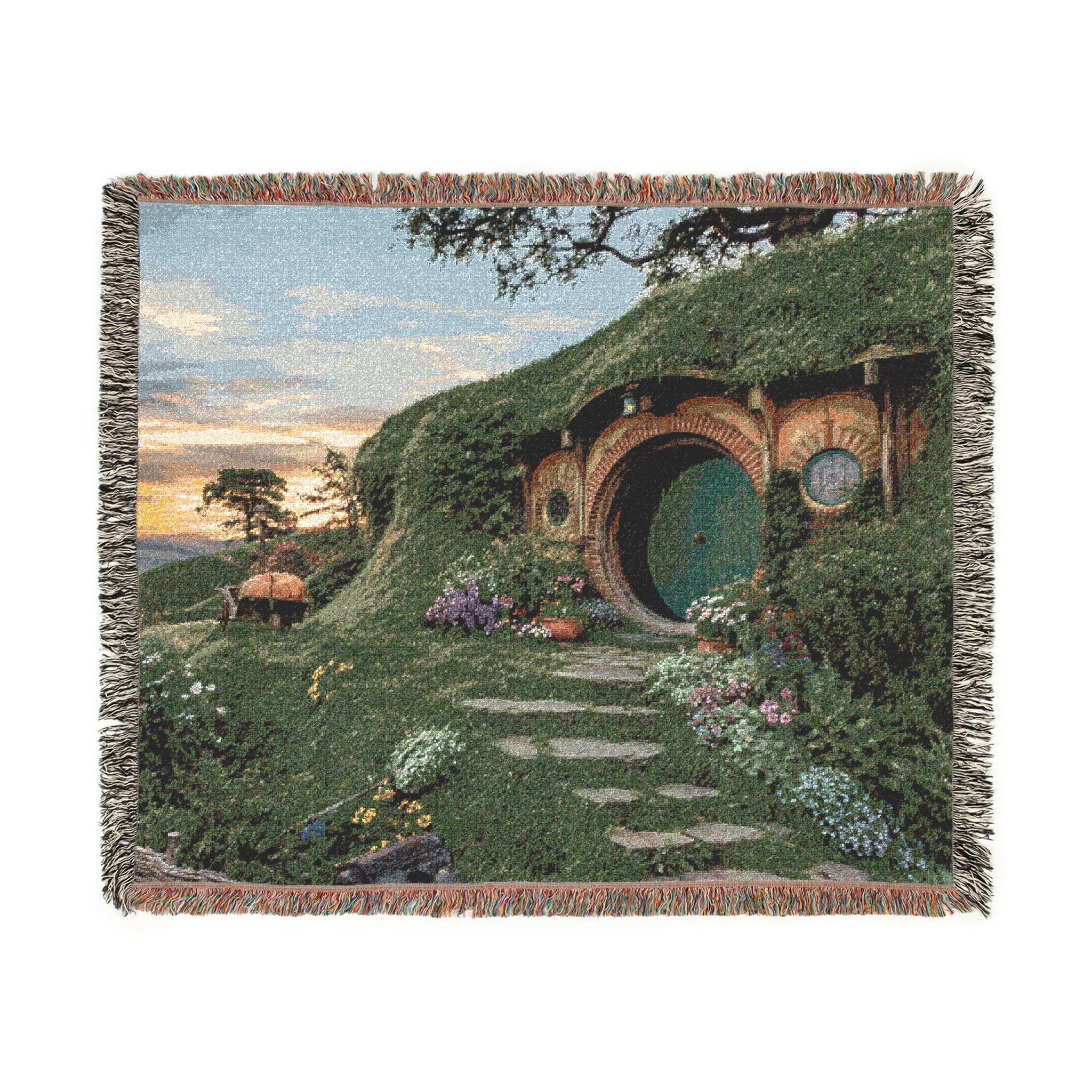 Fantasy Landscape Woven Blanket