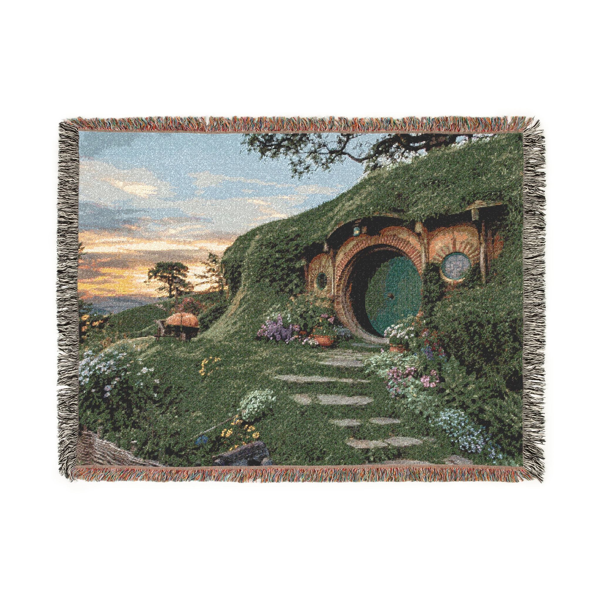 Fantasy Landscape Woven Blanket